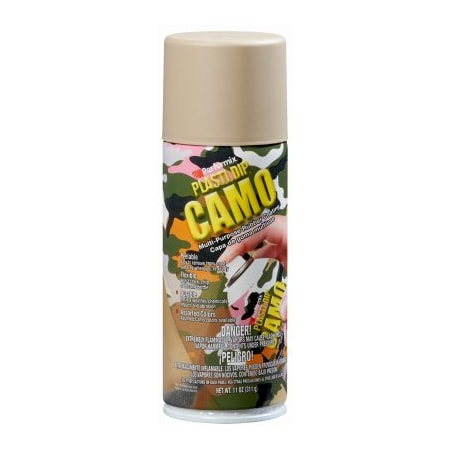 Plasti Dip Multi-Purpose Rubber Coating Flat/Matte Camo Tan 11 oz oz Camo Tan 11215-6